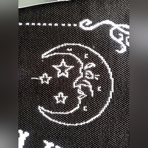 C - OUIJA BOARD type. 4 PLACEMATS set BLACK & WHITE Halloween decor - Picture 7 of 12